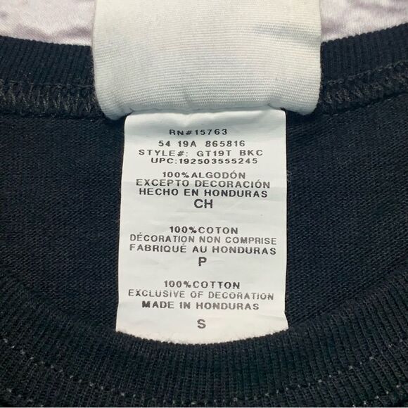 CHAMPION Men’s Happy Color Abstract Black T-Shirt Big Spell Out Cheerful Graphic - Picture 6 of 9